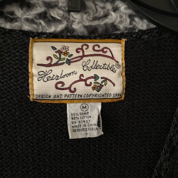 Vintage 90s Holiday Editions Fall Floral Harvest Acorns Sweater Vest - Picture 4 of 7